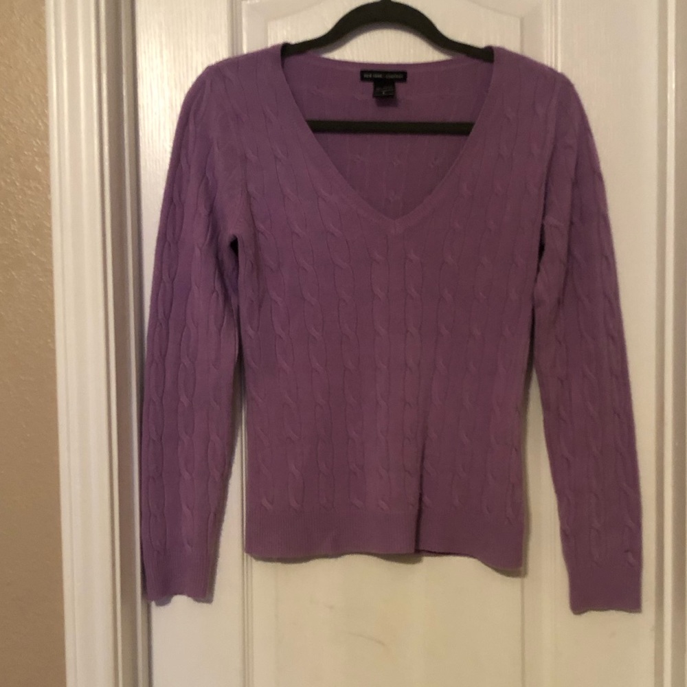 New York & Company Lavender Sweater - Picture 1 of 7